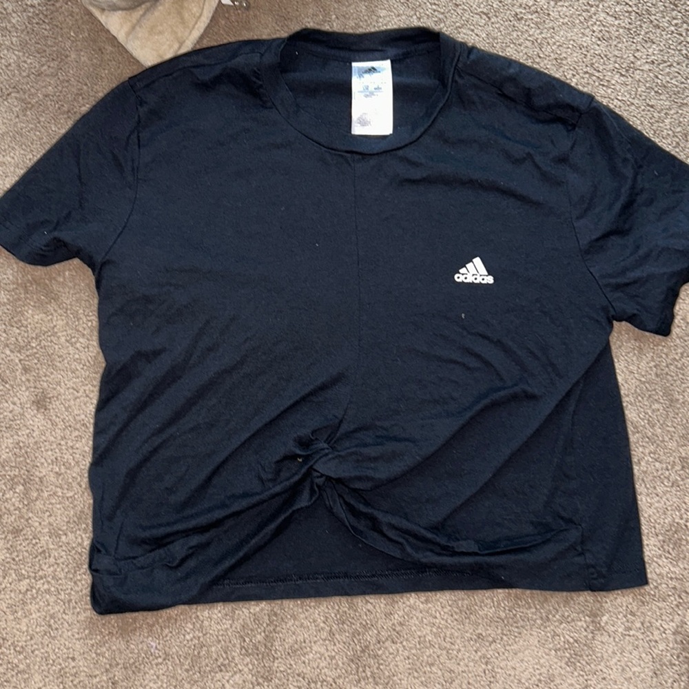 Adidas tied shirt